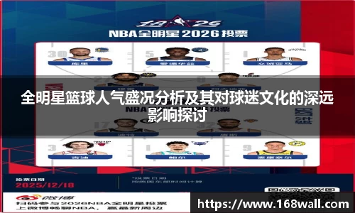 全明星篮球人气盛况分析及其对球迷文化的深远影响探讨